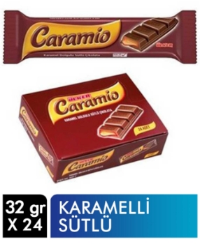 Resim Ülker Caramio Karamel Dolgulu Sütlü Çikolata 32 gr 24'lü Paket