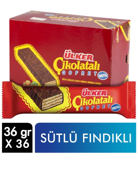 ülker,ülker çikolatalı gofret 36 gr,gofret,çikolatalı,abur cubur,aburcubur,atıştırmalık,çikolatalar,gıda ürünleri,abur cubur ürünleri,toptan satın al,toptan tr,toptan mağazacılık