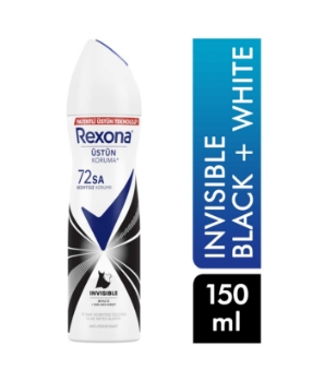 Rexona,Rexona Deodorant 150 ml Kadın İnvisible Black White,kadın doedorant,kadınlar için, deodorant,sprey,kozmetik ürünleri,doedorant fiyatları,doedorant çeşitleri,rexona deodorant fiyatları,toptan kozmetik