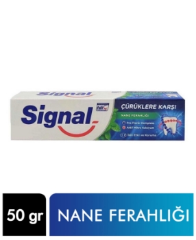 signal,nane, diş macunu, signal diş macunu, nane ferahlığı, çürük karşıtı,50 ml, signal diş macunu