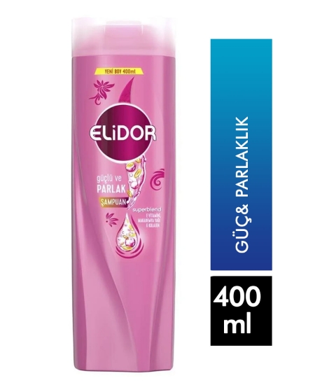elidor,şampuan,400 ml, saç şampuanı, elidor şampuan, güç&parlak,toptan satış,toptantr