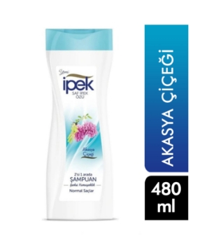 ipek,şampuan,ipek şampuan,bitki özlü şampuan,normal saçlar için şampuan,dökülme karşıtı,480 ml,akasya çiçeği özlü şampuan,2si 1 arada
