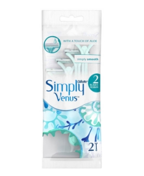 gillette venüs, gillette, venüs, simply 2,simply 2 kadın, Tıraş Bıçağı,Tıraş Bıçağı 2'lü ,Gillette Venüs Simply 2,jilet