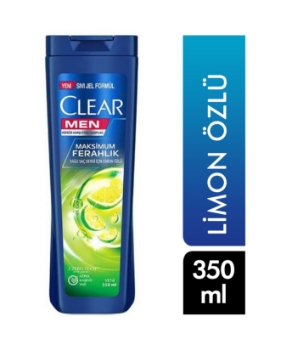 clear,clear men, men şampuan, 350 ml,  Maksimum Ferahlık, mentol, kepeğe karşı, kepeğe karşı şampuan