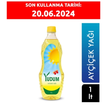 Resim Yudum Ayçiçek Yağı 1 lt (Dökme Koli)