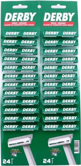 Derby Tek Bıçaklı 48 li Kartela Tıraş Bıçağı