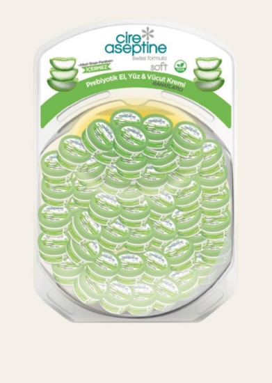 Cire Aseptine Aloe Vera Soft Krem  30 ml 50'li Kavanoz