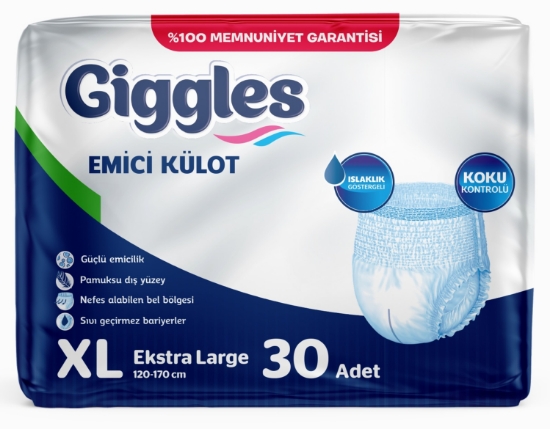 Giggles Emici Külot Hasta Bezi Ekstra Large 30'LU (120*170 cm)