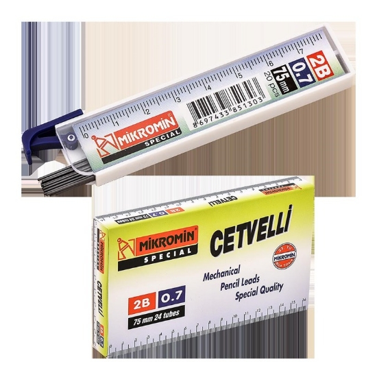 Mikro  Cetvelli Kalem Ucu 0.7 mm 24'lü Paket