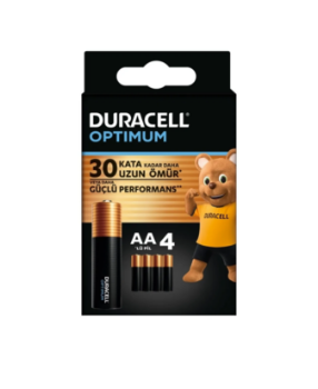 Resim Duracell Pil Optimum Kalem 4'lü AA