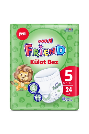 Goo.n Friend 5 Numara Külot Bebek Bezi - Cilt Dostu - 24 Adet