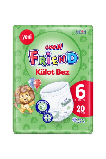 Goo.n Friend 6 Numara Külot Bebek Bezi - Cilt Dostu - 20 Adet