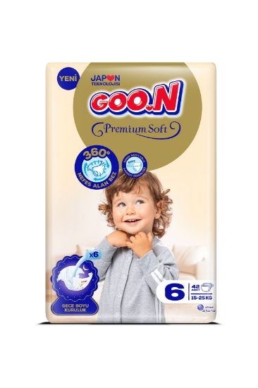 Premium Soft 6 Numara Süper Yumuşak Bant Bebek Bezi - 42 Adet