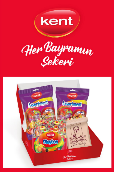 Kent Assortment & Meybon Mini Meyveli Karışık Bayram Şekeri 3'lü 