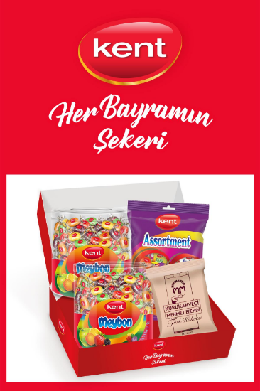 Kent Assortment & Meybon Mini Meyveli Karışık Bayram Şekeri 3'lü 