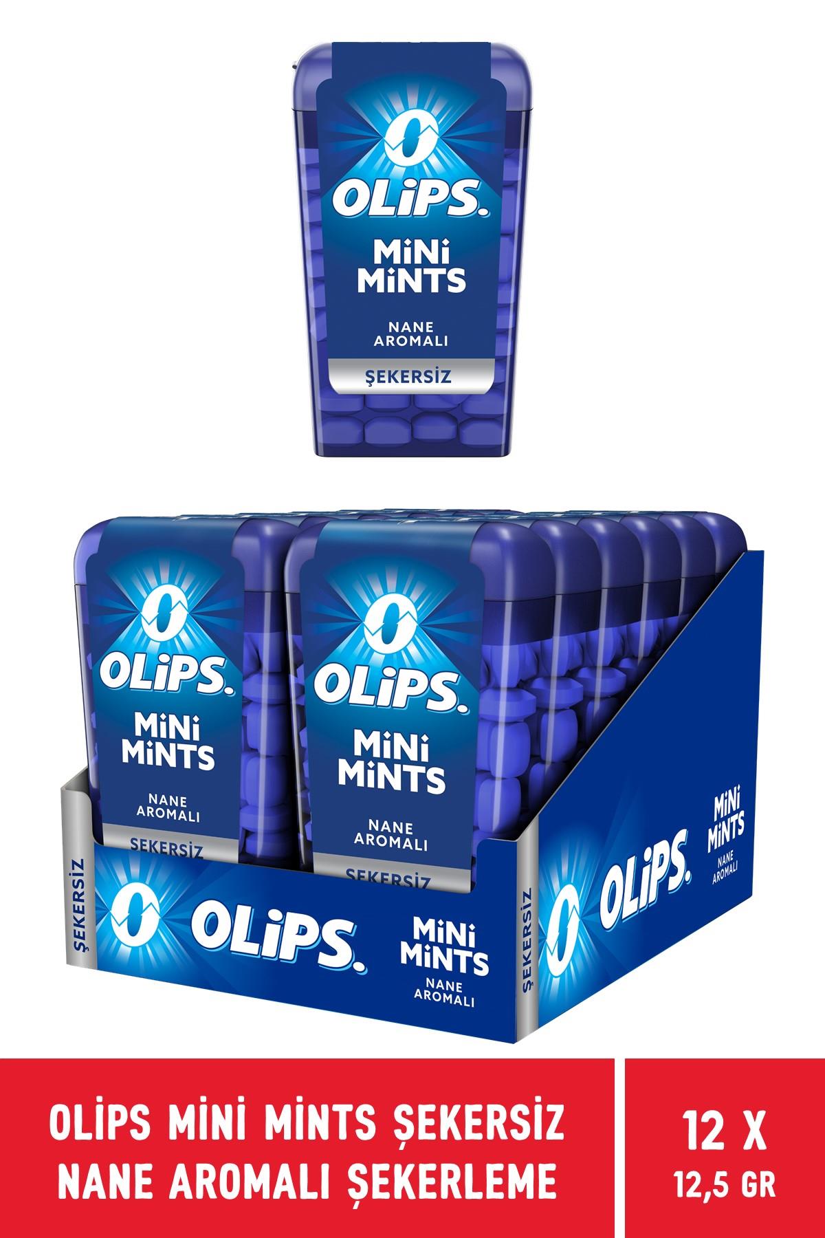 Olips Mini Mints Şekersiz Nane & Karpuz Aromalı Şekerleme 12,5 gr 24