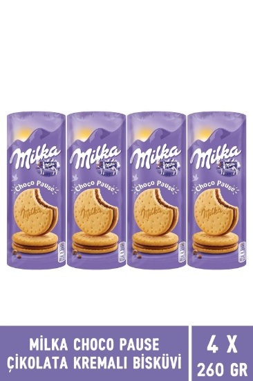Milka Choco Pause Çikolata Kremalı Bisküvi 260 gr - 4 Adet