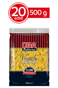 Oba Makarna Fiyonk 500 Gr * 20 Adet