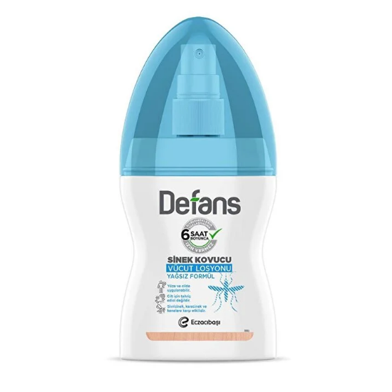 Defans Sinek Kovucu Vücut Losyonu Su Bazlı Yağsız Formül 100 ML
