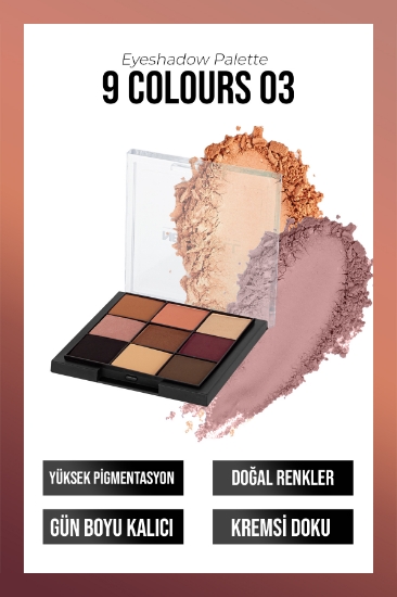 New Well Eyeshadow Palette 9 Colours No 03 Göz Farı