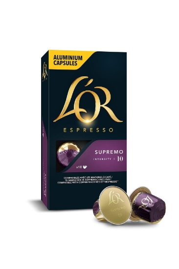 L'OR Supremo Intensity 10 Nespresso Uyumlu Alüminyum Kapsül Kahve