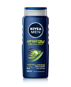 nivea, niveya, nivea duş jeli, duş jeli, nivea men, erkek duş jeli, Nivea Men Energy 24h Fresh Effect Erkek Duş Jeli 500 ml satın al, Nivea Men Energy 24h Fresh Effect Erkek Duş Jeli 500 ml fiyat