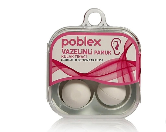 Poblex Vazelinli Pamuk Kulak Tıkacı 4lü