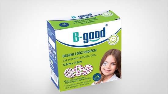 B-Good Desenli Göz Pedi Kız 5,7cm x 7,2cm