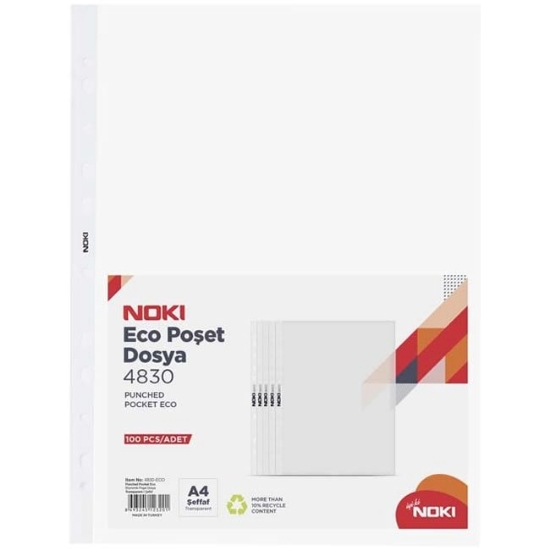 Noki 4830-ECO Poşet Dosya Eco 100'lü