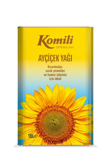 KOMİLİ AYÇİÇEK YAĞI 18 LT TENEKE