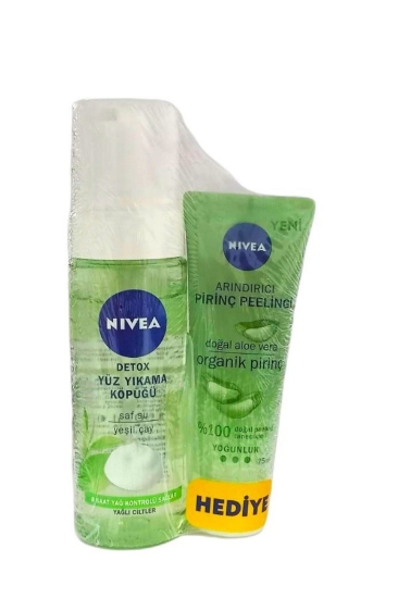 Nivea Urban Skin Detox Yüz Yıkama Köpüğü 150 ml + Organik Pirinç 