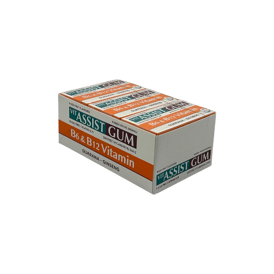 Venton Vit-Assist Gum B6 & B12 Vitamin ve Ginseng İlaveli Tatland