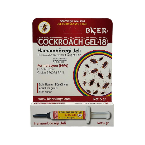Biçer CockRoach Jel 18 Hamam Böceği  Böcek Kovucu Jeli 5 gr