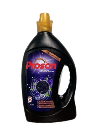 Proson Sıvı Çamaşır Deterjanı Sıvı Jel Deterjan  2750 ml Siyahlar İçin