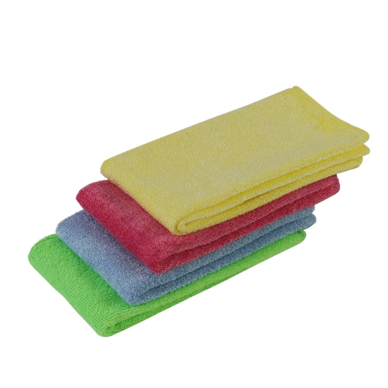 Ateks 40x40 İpeksi Parlak Karışık Renkler  Mikrofiber Bez Temizlik Bezi