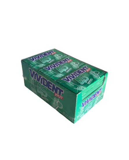 Vivident Cüzdan Sakız 45 Dakika Yeşil Nane Aromalı 26gr x 18 Adet