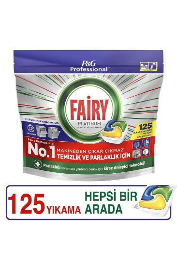 Fairy Platinum 125'li Bulaşık Makinesi Kapsülü Tableti