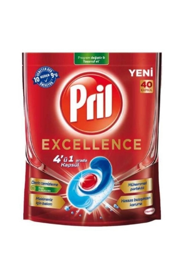 Pril 4 ü 1 Arada Excellence Bulaşık Makinesi Deterjanı 40 Kapsül Tablet