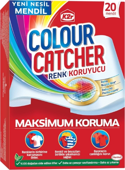 K2r Colour Catcher Renk Koruyucu  Çamaşır kokuları 20 Mendil