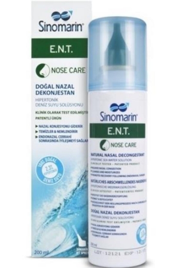 Sinomarin E.N.T. Deniz Suyu Burun Spreyi 200 ml