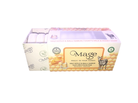 MAGE DOĞAL KEÇİ SÜTÜ & BAL SABUNU160GR  -  8x20 GR