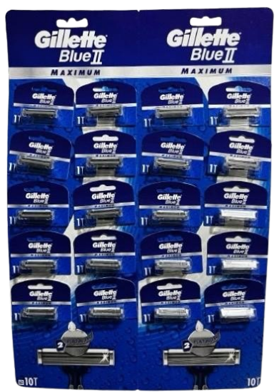 Gillette Blue2 Maximum Tıraş Bıçağı 20'li Kartela