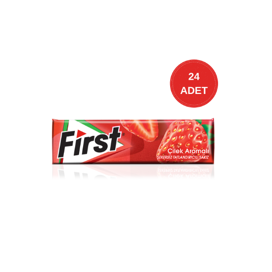 First Çilek Aromalı Sakız - 24 x 5 adet