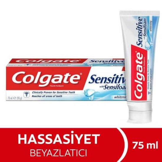 Colgate Sensitive Sensifoam Beyazlatıcı Diş Macunu 75 Ml