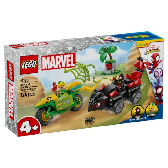 11198 Lego Marvel Spidey - Spin ve Electro Dinozor Aracı Takibi 1