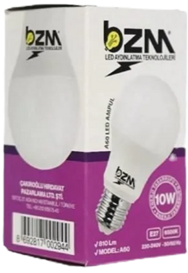 Bizim Led  Ampul 10 Watt 810Lm-A60