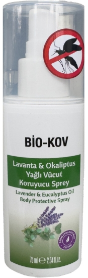 Bio Kov Lavanta - Okaliptüs Yağlı Haşere Kovucu Sinek Kovucu Sprey 75 ml