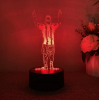 Kts 3D Messi Dekoratif Gece Lambası Renkli