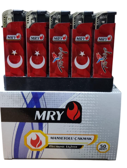 Mry Basmalı Dolumlu Çakmak Türk Bayrağı