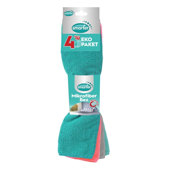 Smarter Mikrofiber Temizlik Bezi 4'lü